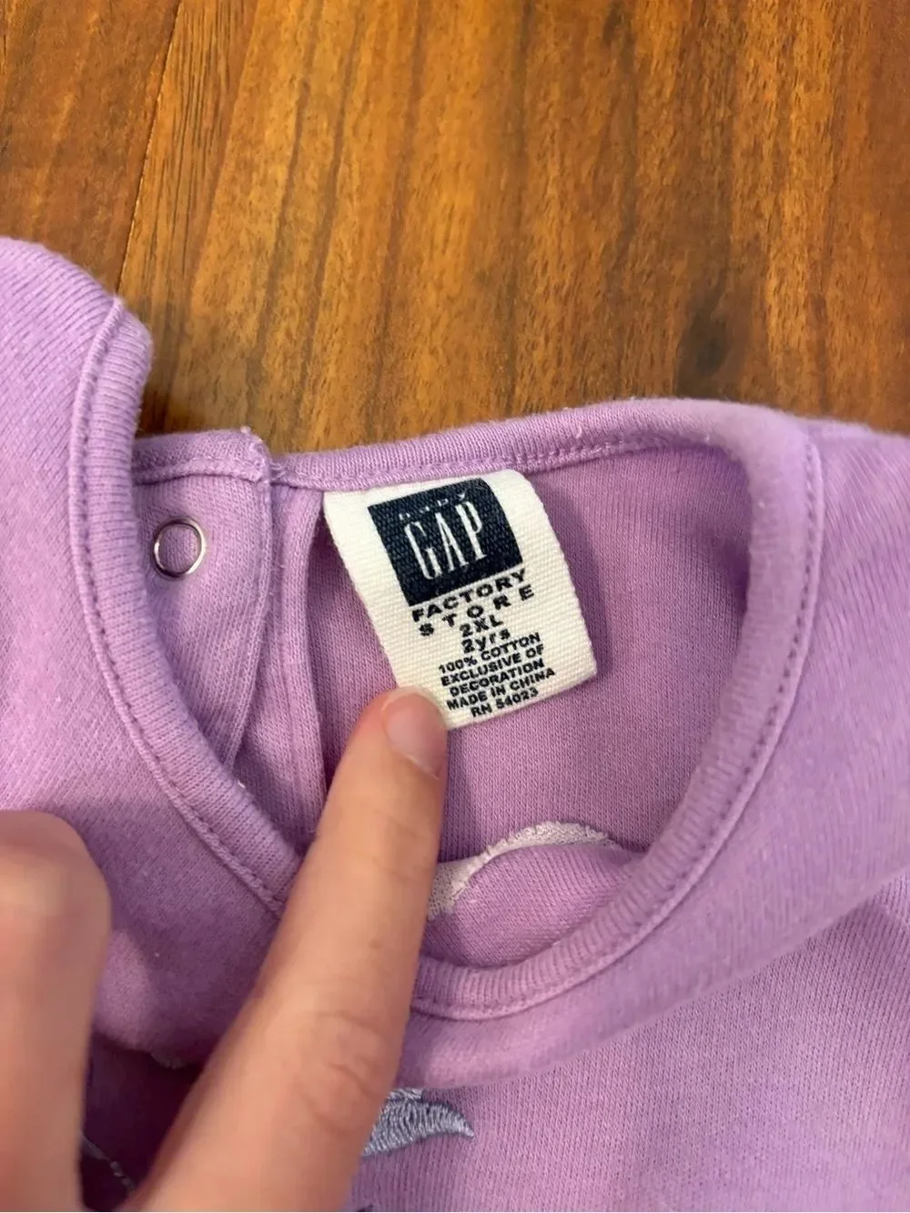 Baby Gap y2k Purple Floral long sleeve embroidered jumpsuit